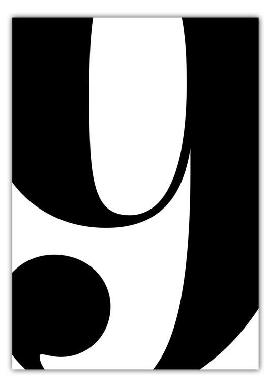 Poster Ziffer 9 - Serif